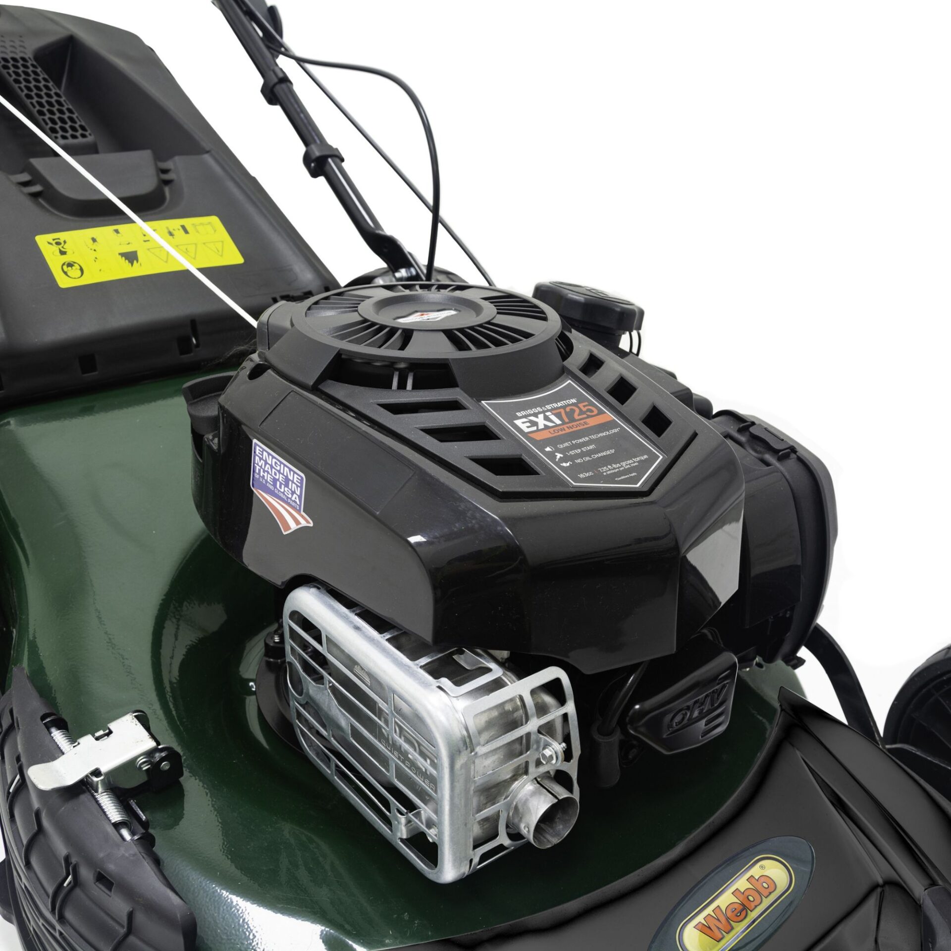 mh5peovbktc.jpg - Mowers Online Lawn mower engine and fuel tank detail