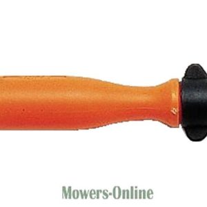 Orange and black handle tool with disc end