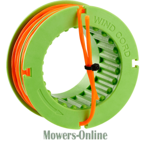 Cord wind spool for lawn mower