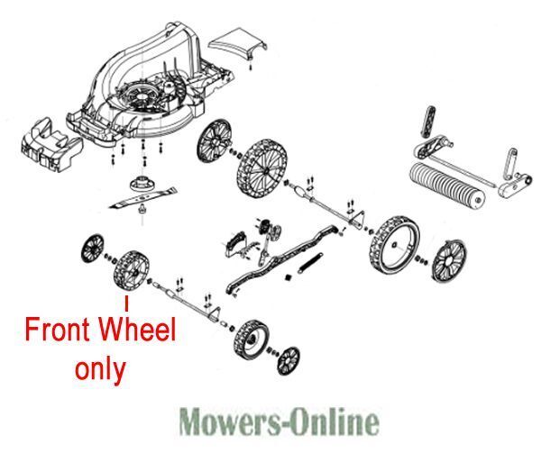 P - Mowers Online Lawn mower front wheel assembly parts diagram
