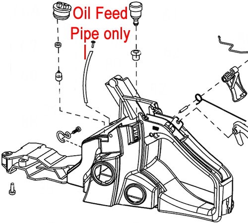 mjxfggssdsi.png - Mowers Online Oil feed pipe assembly diagram for engine block