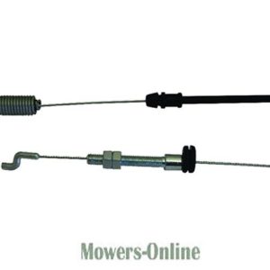 Lawn mower throttle cables assembly pair