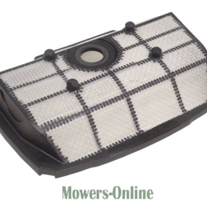 Pleated lawn mower air filter cartridge