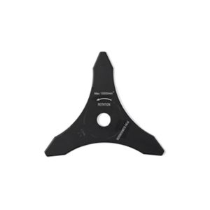 Black three-bladed throwing star weapon