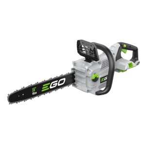 EGO cordless chainsaw with battery and charger