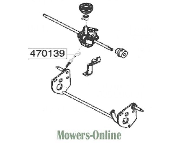 P - Mowers Online Lawn mower transmission axle assembly parts diagram