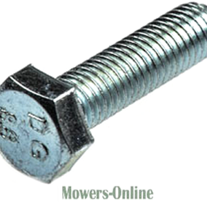 Hex head bolt with threaded shaft