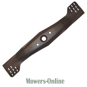 Lawn mower blade with dual cutting edges
