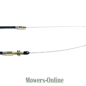 Two lawn mower drive cables with connectors
