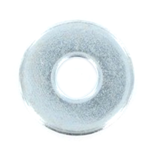 Galvanized metal washer with center hole