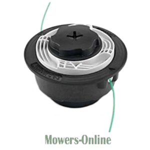 Trimmer head with dual line grass cutting system