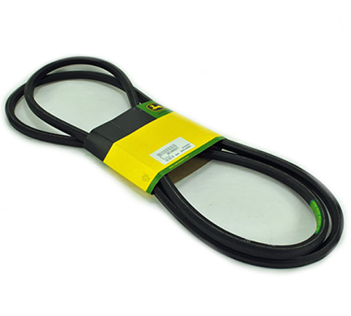 mzwhuuaqhwv.png - Mowers Online Automotive serpentine belt with yellow label
