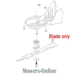 Lawn mower blade replacement parts diagram