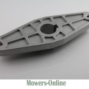 Lawn mower deck mounting plate