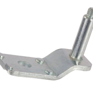 Metal angle bracket with threaded bolt