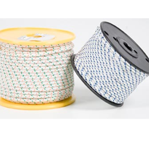 Two spools of braided rope with reels