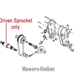 Driven sprocket assembly diagram parts