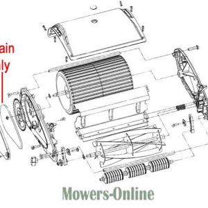 Lawn mower chain drive exploded parts diagram