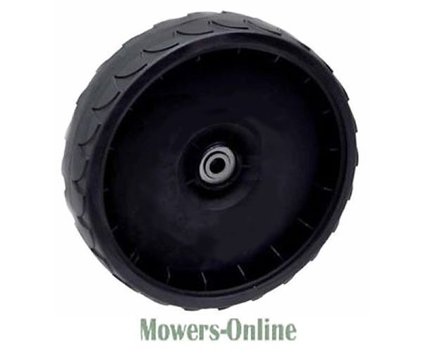 P - Mowers Online Black plastic lawn mower wheel with tread