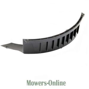 Lawn mower discharge chute deflector