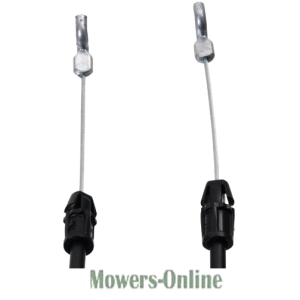 Pair of lawn mower pull cords with handles