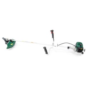 String trimmer with shoulder strap and two heads