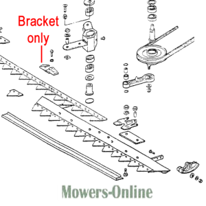 Lawn mower deck bracket assembly parts diagram