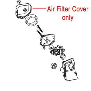 Air filter cover assembly diagram