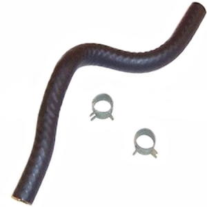Rubber hose with two hose clamps
