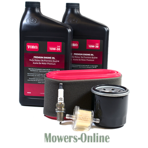 Toro maintenance kit with oil, air filter, spark plug