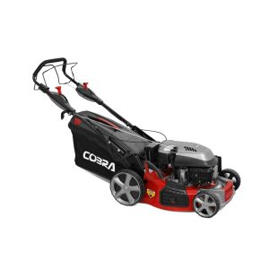 Cobra petrol push lawn mower with red deck