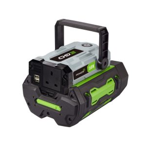 Cordless portable power station with battery pack