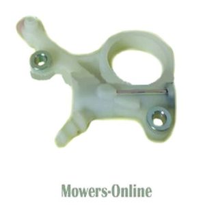 Lawn mower blade brake lever assembly