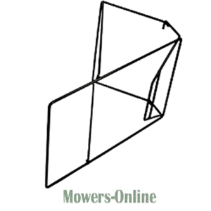 Geometric wireframe illustration of 3D angular shape