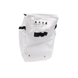Transparent shredder bag with black handles