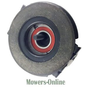 Lawn mower pulley with red bearing