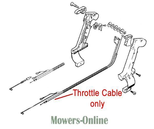 P - Mowers Online Throttle cable assembly for lawn mowers