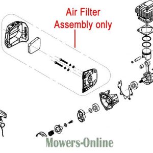 Air filter assembly exploded parts diagram