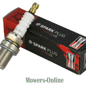 Spark plug with red cap and packaging box