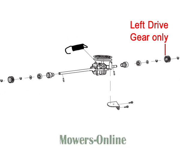pfq4n01jyhh.png - Mowers Online Left drive gear assembly parts diagram