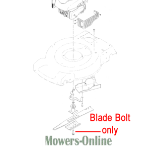 Lawn mower blade bolt assembly diagram