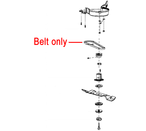 pgzroihl2av.png - Mowers Online Drum brake assembly diagram with belt component