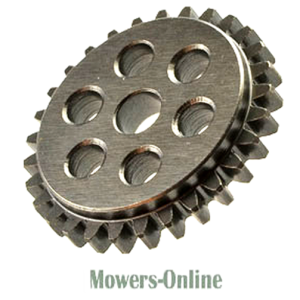 Lawn mower engine gear with eight holes