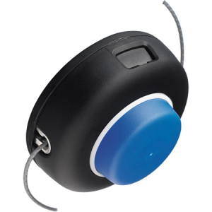 String trimmer head with blue base