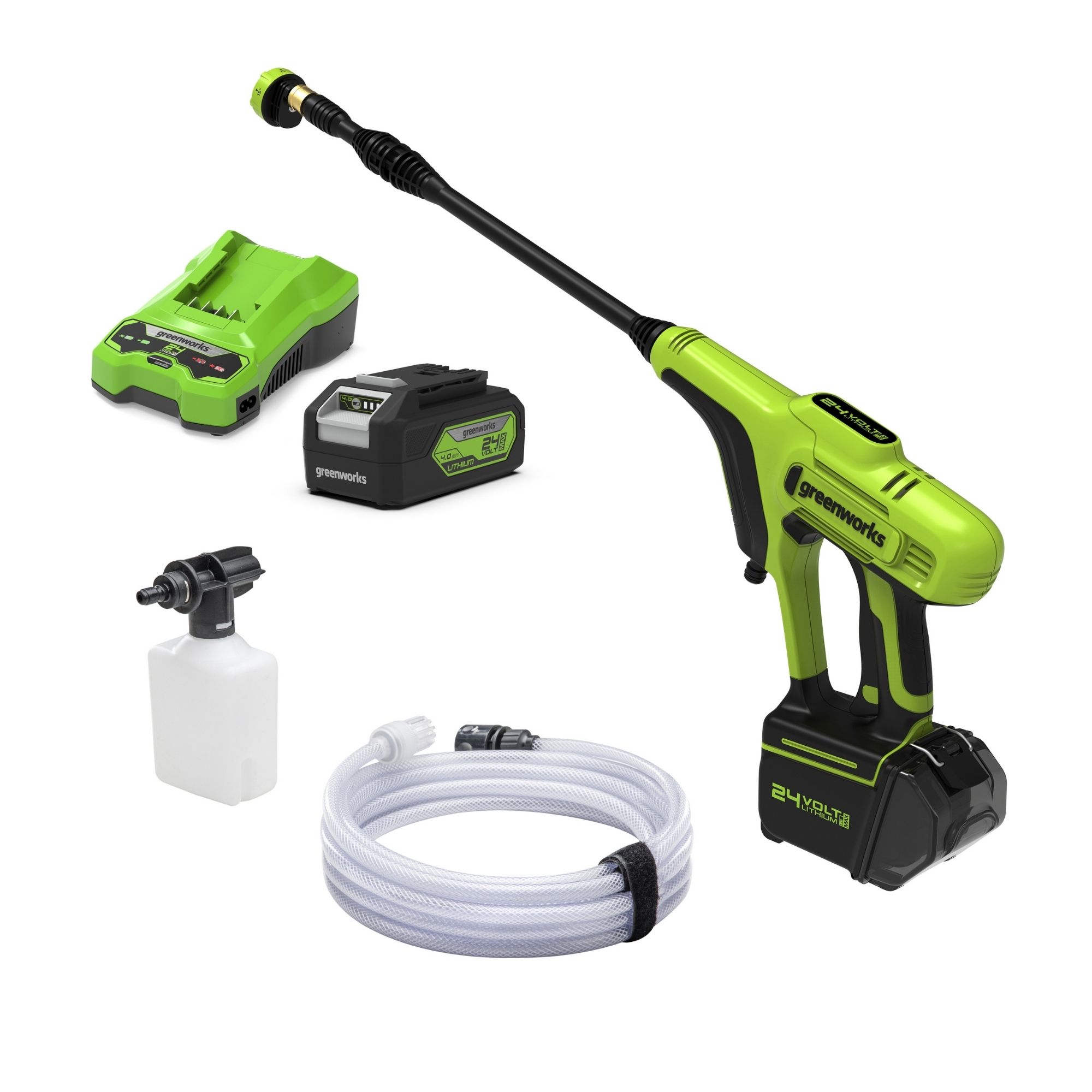pmixmrbvhww.jpg - Mowers Online Cordless pressure washer kit with battery and accessories