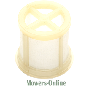 Cylindrical air filter with star-shaped top cap
