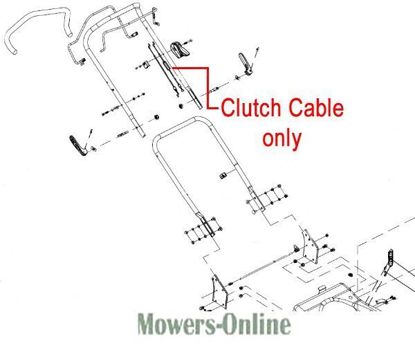 P - Mowers Online Lawn mower clutch cable diagram and parts