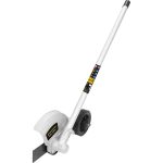 Cordless electric edger with extension pole