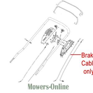 Lawn mower brake cable assembly diagram