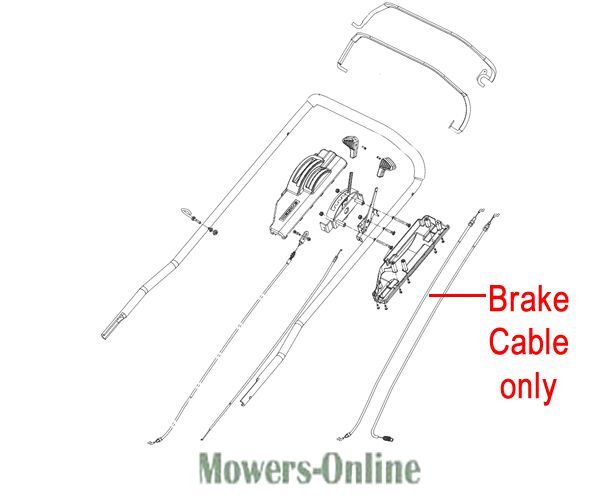 P - Mowers Online Lawn mower brake cable assembly diagram